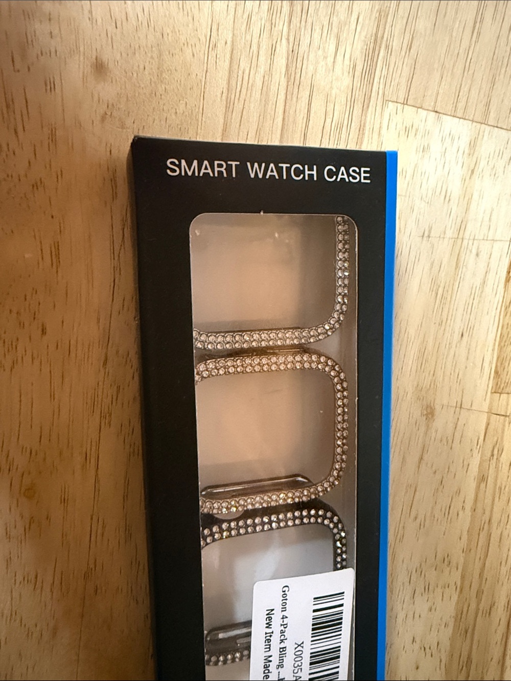 Rhinestone Smart Watch Case Cover - Silver pink and black 41mm